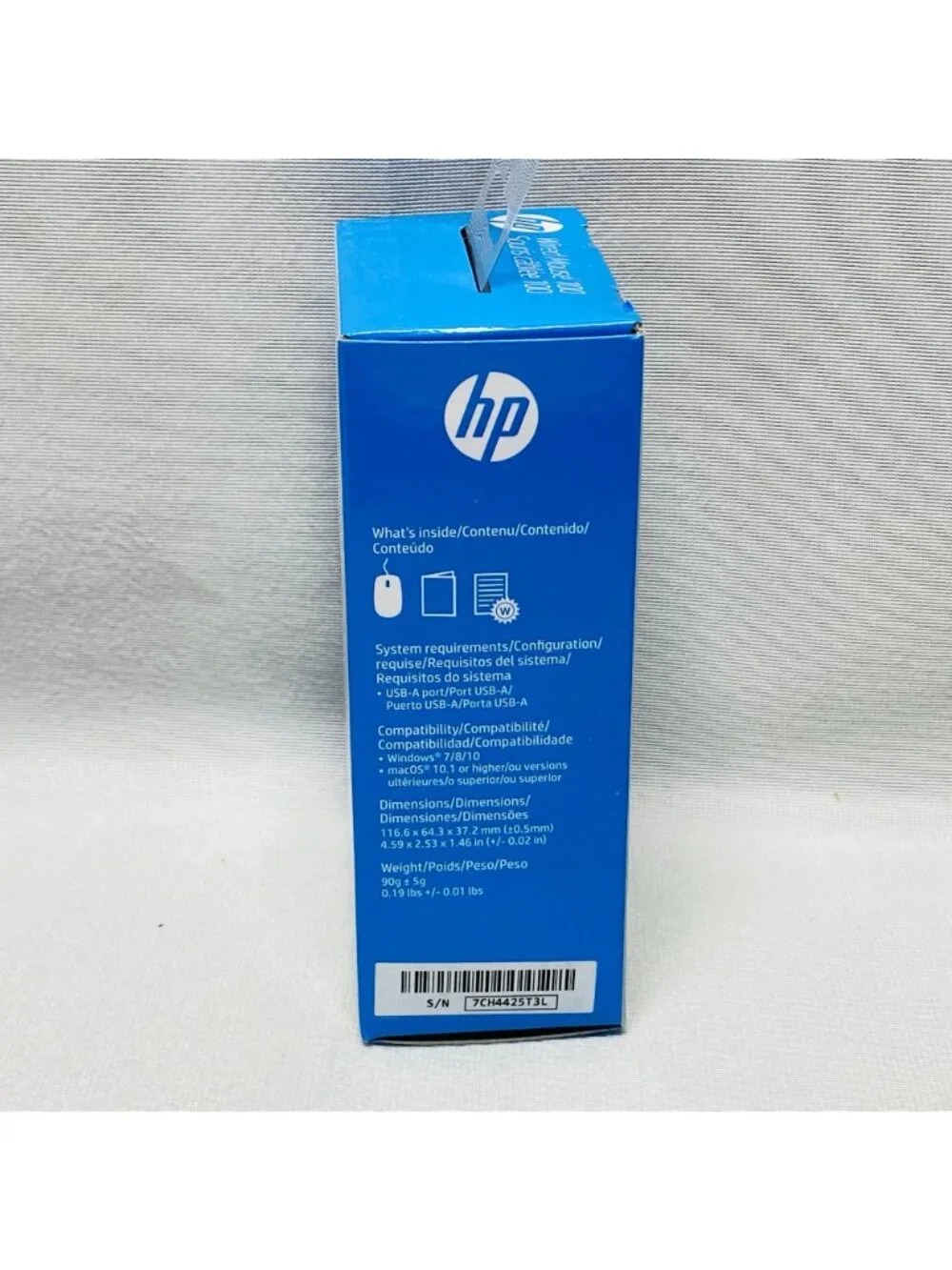 HP Wired Mouse 100 USB Optical Design 1600 DPI Ambidextrous Black